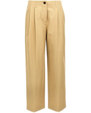TOTEME 'relaxed Chino' Trousers - Natural