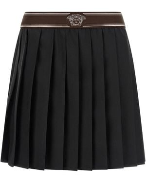 Versace Plissierter Rock - Schwarz