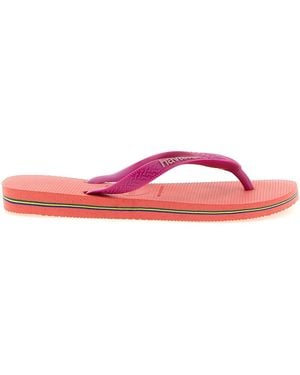 Havaianas 'brasil Logo' Sandals - Pink