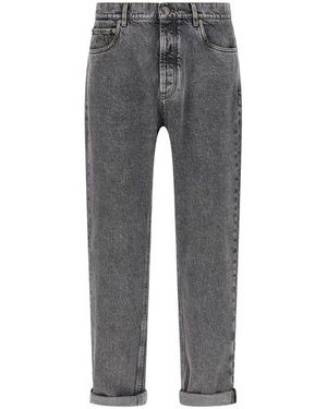 Brunello Cucinelli Jeans Denim 'Greyscale' - Grigio