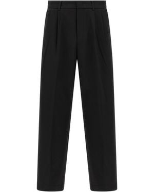 DUNST Double Pleated Trousers - Black