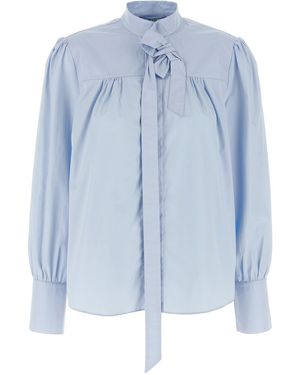 Prada Lavalliã¨Re Collar Shirt - Blue