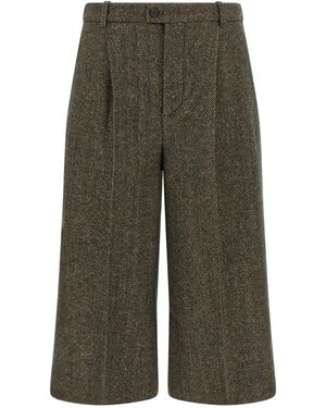 Saint Laurent Culotte Trousers - Green