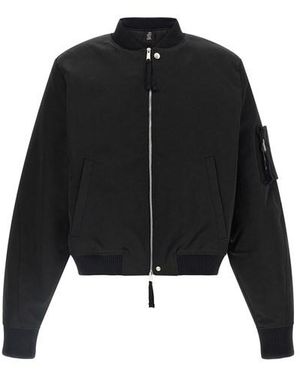 Thom Krom Bomber Con Zip - Nero