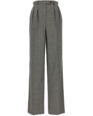 Rochas Houndstooth Trousers - Grey