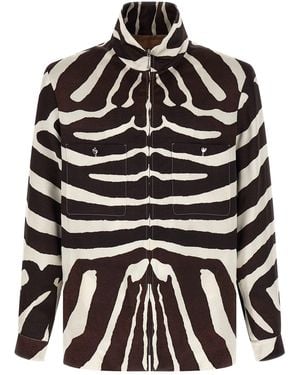 Valentino Garavani 'fauve Éclat' Overshirt - Black