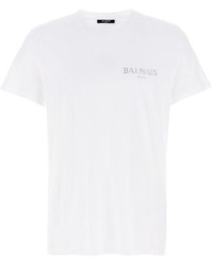 Balmain T-shirt ' Vintage' - Bianco