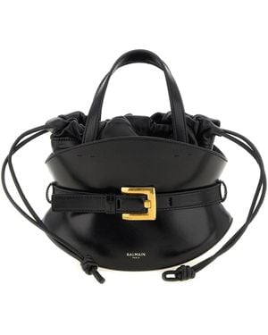 Balmain Borsa A Mano 'Shuffle' Mini - Nero