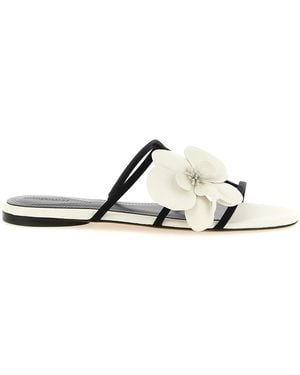 Zimmermann Sandalo Flat Con Applicazione Floreale - Nero