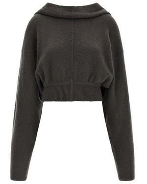 Rick Owens Felpa Con Cappuccio 'Tower Pull' - Nero