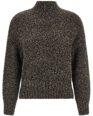 Agnona Mqaglia High Neck Bouclé - Grey
