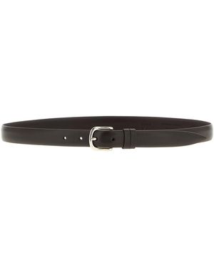 ZERBINI CLAUDIO Leather Belt - Black