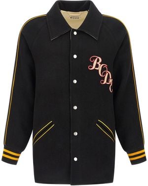 Bode 'monogram Snap' Reversible Jacket - Black