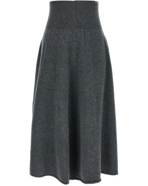 Extreme Cashmere 'N°388 Ease' Skirt - Grey
