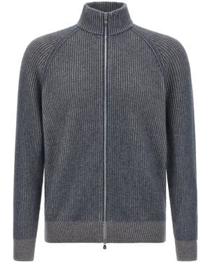 Brunello Cucinelli Vanisé-Kaschmir-Cardigan - Grau