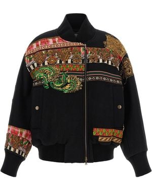 Dries Van Noten 'valdi' Bomber Jacket - Black