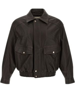 DUNST Giacca Pelle Vintage - Nero