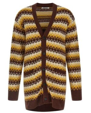 AURALEE Cardigan Motivo Jacquard - Multicolore