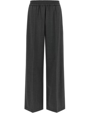 Brunello Cucinelli Cool Wool Trousers - Black