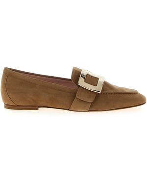 Roger Vivier Suede Loafers - Brown