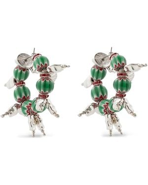 Dries Van Noten Ringe Ohrringe Mit Perlen - Mehrfarbig