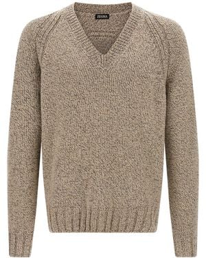 ZEGNA Kaschmirpullover - Grau