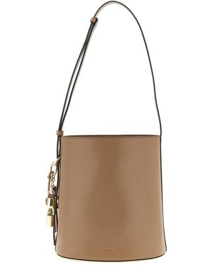 Furla 'Roxie' Small Bucket Bag - Brown
