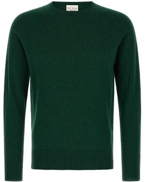 Ma'ry'ya Pullover Mit Rundhalsausschnitt Und Schlitzen - Grün