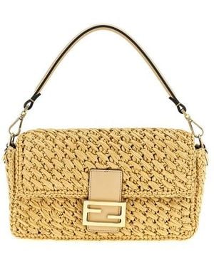 Fendi Borsa A Spalla 'Baguette' - Metallizzato