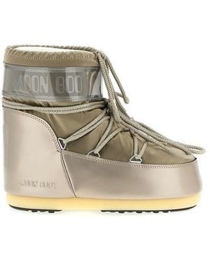 Moon Boot 'icon Low Glance' Ankle Boots - Metallic