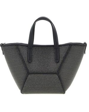 Brunello Cucinelli Borsa A Mano 'Bc Duo Mini Precious' - Nero