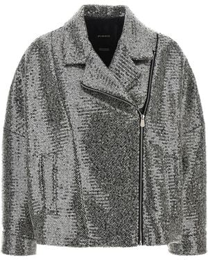 Pinko Sequin Caban - Grey