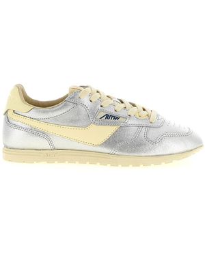 Autry Logo Trainers - White