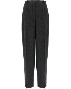 TOTEME 'wide Flannel' Trousers - Black