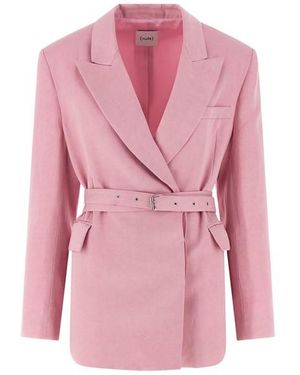 Nude Blazer Cintura - Rosa