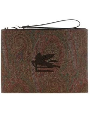 Etro Pochette 'Essential Arnica' - Marrone