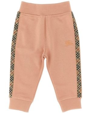 Burberry 'jackson Check Tape' Joggers - Blue