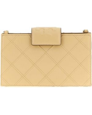 Tory Burch Kettenportemonnaie 'Fleming' - Natur