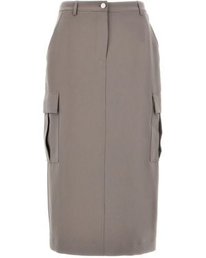 Theory 'relaxed Cargo' Skirt - Brown