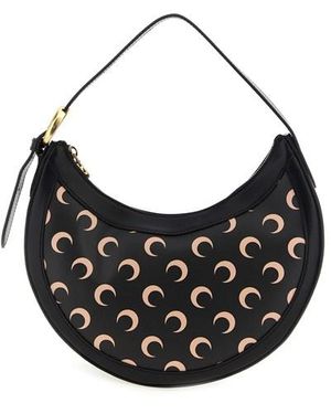 Marine Serre Borsa A Spalla 'Moon Canvas Eclips' - Nero