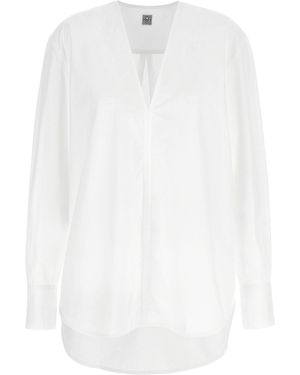 TOTEME Hemd 'V-Neck' - Weiß