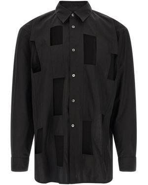 Comme des Garçons Geometric Cut-out Shirt - Black