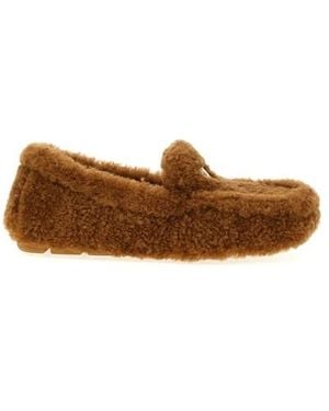 Prada Mocassino shearling - Marrone