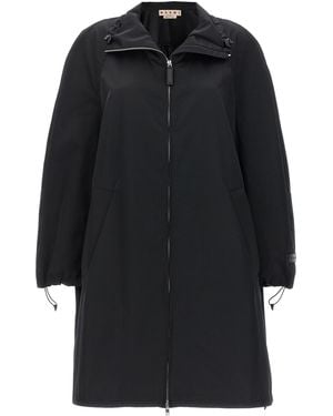 Marni Satin Parka - Black