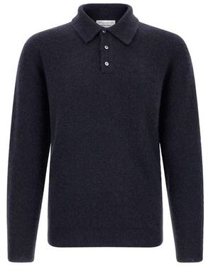 Roberto Collina Polo Cashmere E Seta - Blu