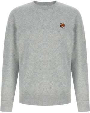 Maison Kitsuné Felpa 'Fox Head Patch' - Grigio