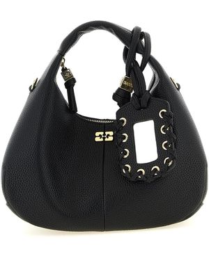 Ganni 'mini Hobo' Handbag - Black
