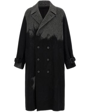 Yohji Yamamoto Cappotto Sfumato - Nero