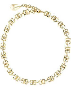 Dolce & Gabbana Halskette Mit Mehreren Logos - Mettallic
