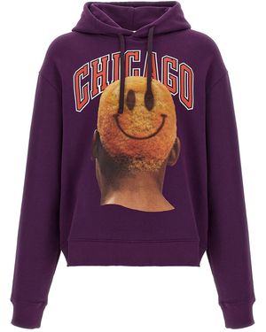 ih nom uh nit 'chicago - Smile' Hoodie - Purple